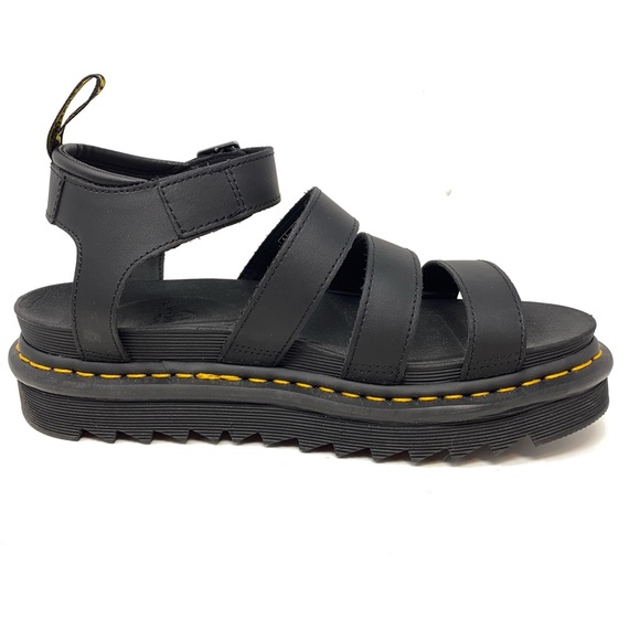 Dr Martens NWOT Black Blaire Hyrdro Leather Platform Strap Sandals. - Picture 4 of 14
